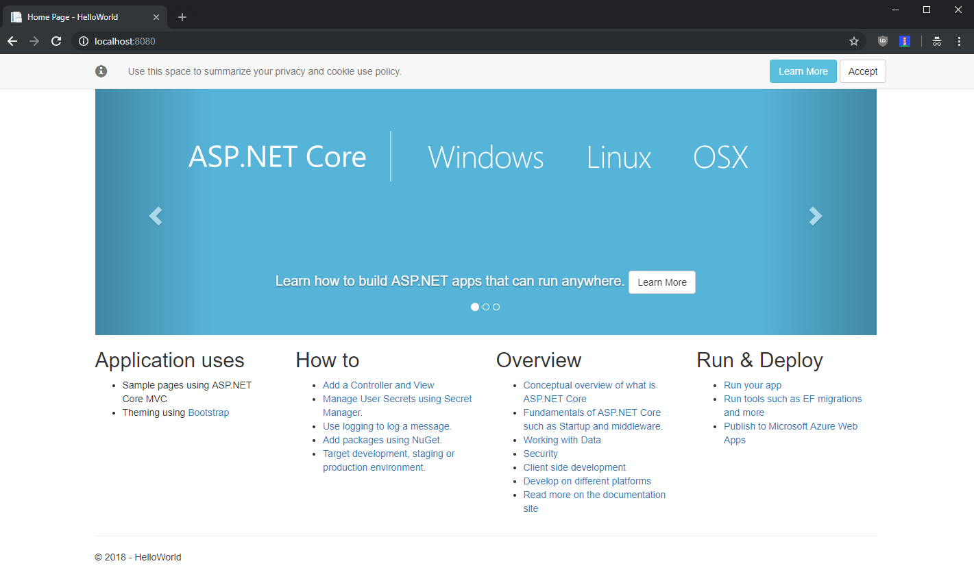 asp.net docker for mac