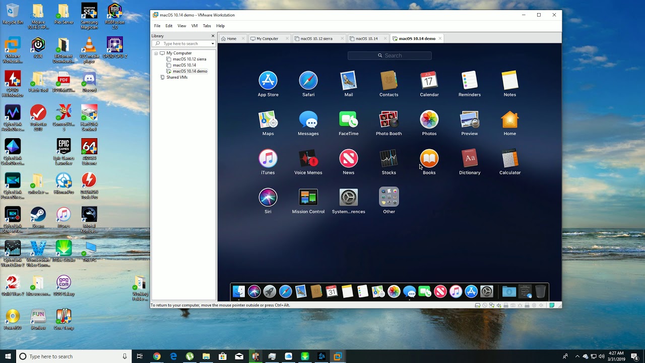 install os x on vmware player